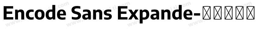 Encode Sans Expande字体转换